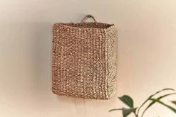 Baskets|Bathroom Accessories^Nkuku Putlar Seagrass Wall Hung Basket