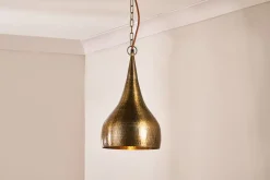 Pendant Lighting^Nkuku Quinn Hammered Metal Pendant - Small