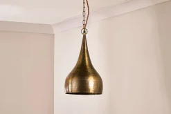 Pendant Lighting^Nkuku Quinn Hammered Metal Pendant - Small