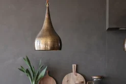 Pendant Lighting^Nkuku Quinn Hammered Metal Pendant - Small