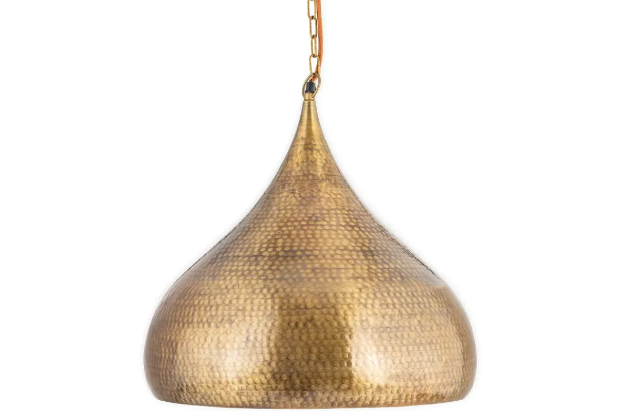 Statement Lighting|Pendant Lighting^Nkuku Quinn Statement Hammered Metal Pendant - Large