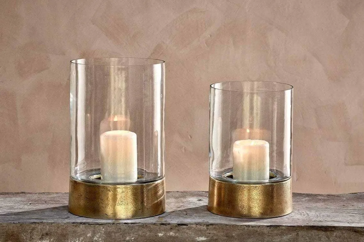 Decorative Home Accessories|Lanterns^Nkuku Rajura Hurricane Lantern