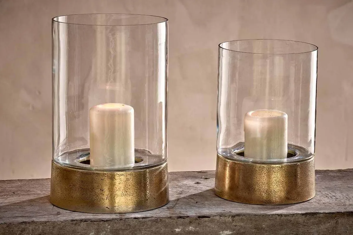 Decorative Home Accessories|Lanterns^Nkuku Rajura Hurricane Lantern