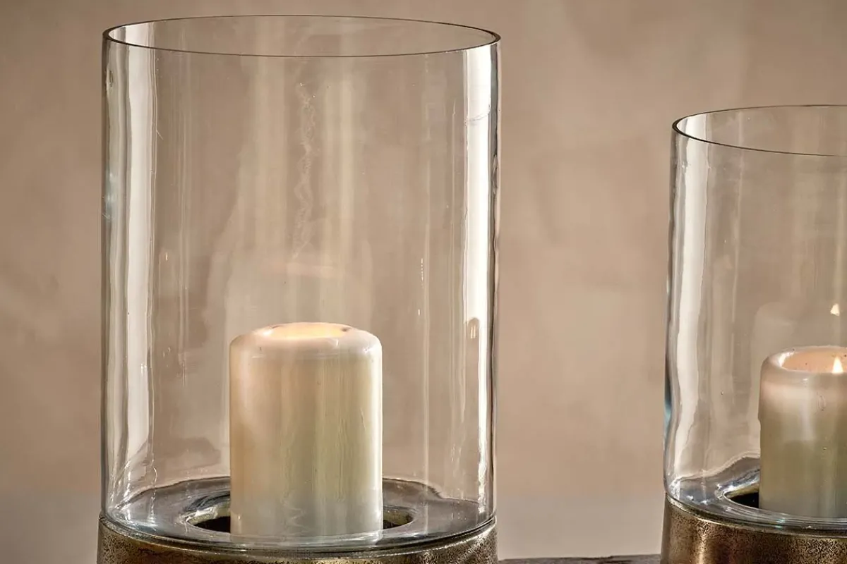 Decorative Home Accessories|Lanterns^Nkuku Rajura Hurricane Lantern