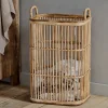 Baskets|Laundry Baskets^Nkuku Rammi Rattan Tall Laundry Basket - Natural
