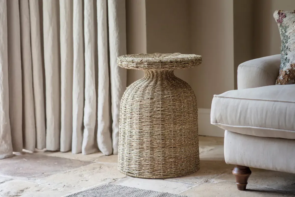 Living|Beside Tables^Nkuku Rampura Rattan Side Table - Natural