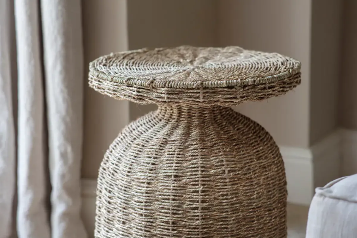 Living|Beside Tables^Nkuku Rampura Rattan Side Table - Natural