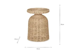 Living|Beside Tables^Nkuku Rampura Rattan Side Table - Natural