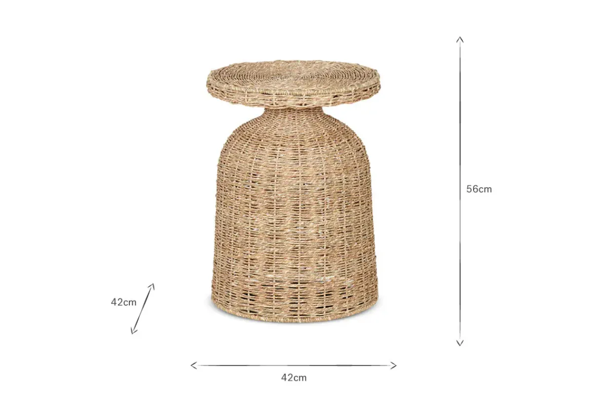 Living|Beside Tables^Nkuku Rampura Rattan Side Table - Natural