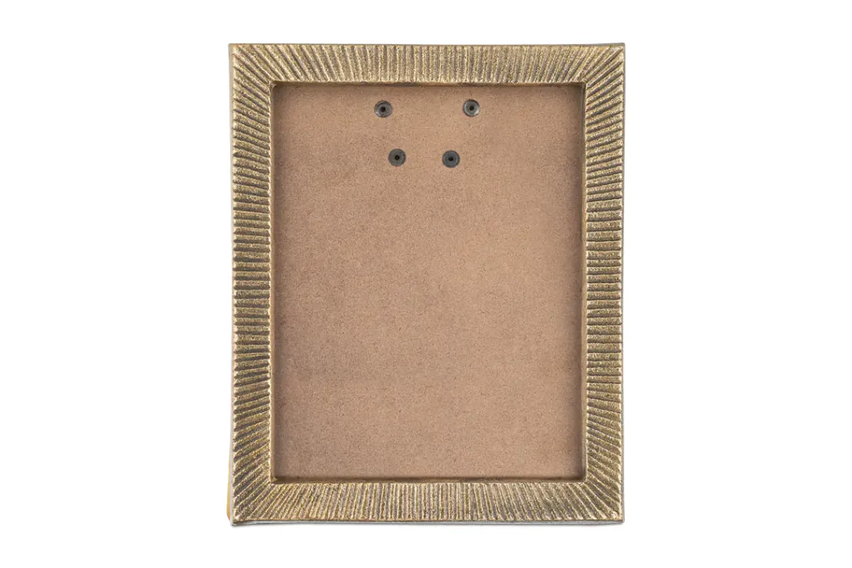 Decorative Home Accessories|Desk Accessories^Nkuku Ranoli Iron Etched Photo Frame - Antique Brass