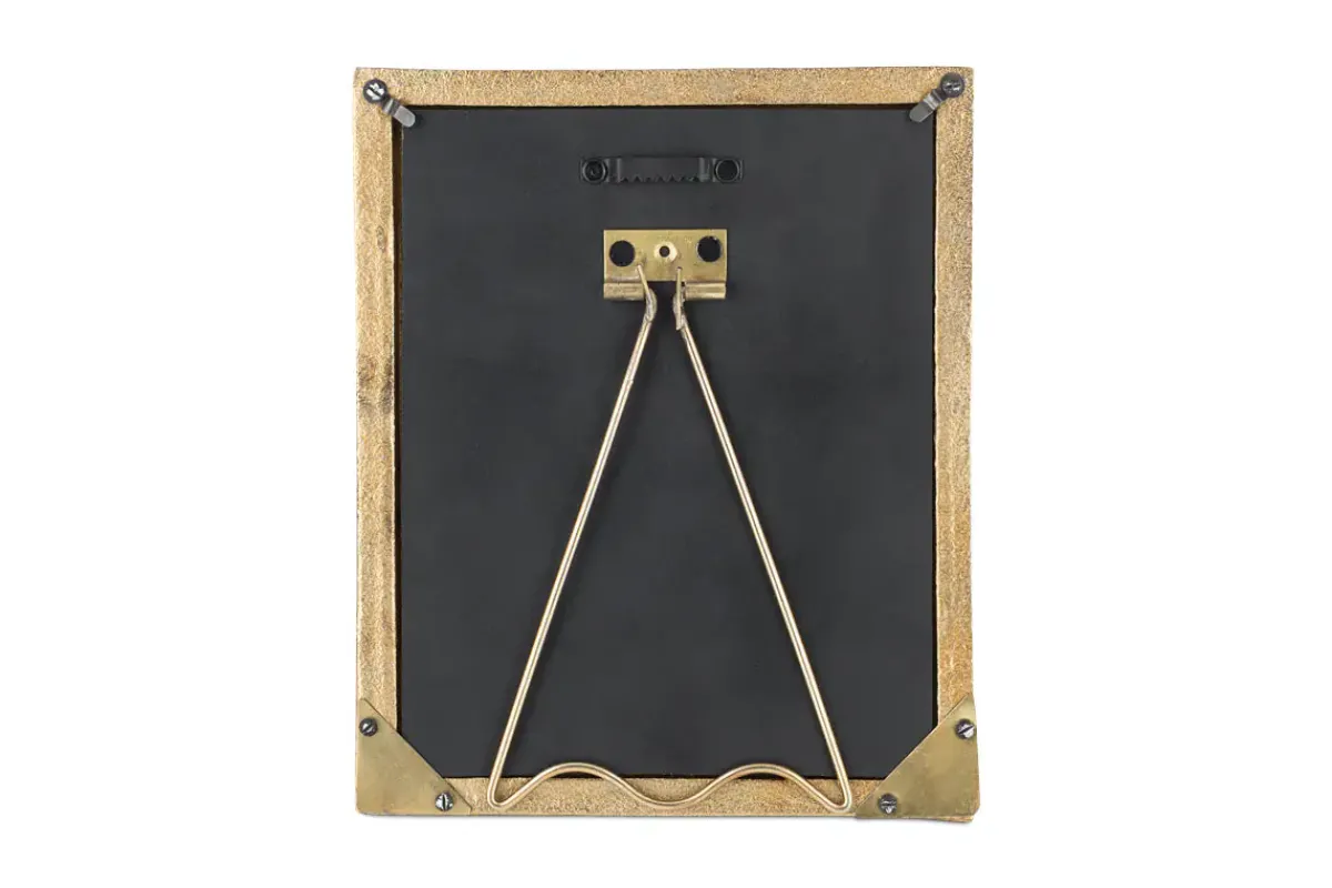 Decorative Home Accessories|Desk Accessories^Nkuku Ranoli Iron Etched Photo Frame - Antique Brass