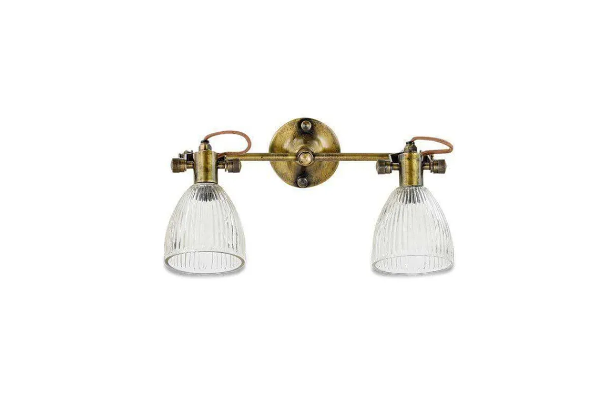 Wall Lights|Wall & Spot Lights^Nkuku Rarni Recycled Glass Double Wall Light