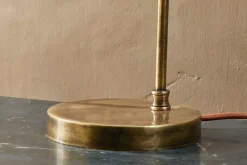 Desk Lamps|Table Lamps^Nkuku Rarni Recycled Glass Table Lamp - Antique Brass