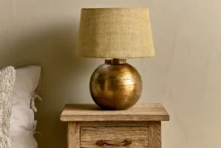 Table Lamps|Bedroom^Nkuku Rasan Table Lamp - Antique Brass