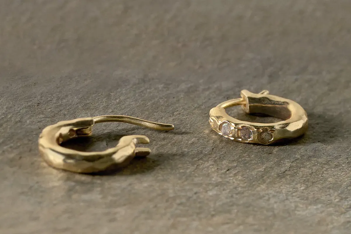 Jewellery & Jewellery Boxes|Jewellery^Nkuku Ratna Labradorite Earrings - Gold