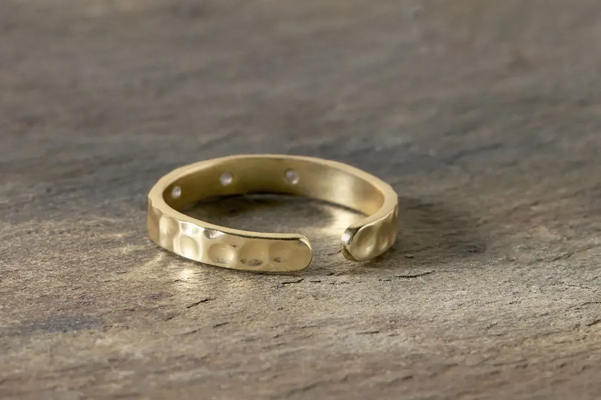 Jewellery & Jewellery Boxes|Jewellery^Nkuku Ratna Labradorite Ring - Gold