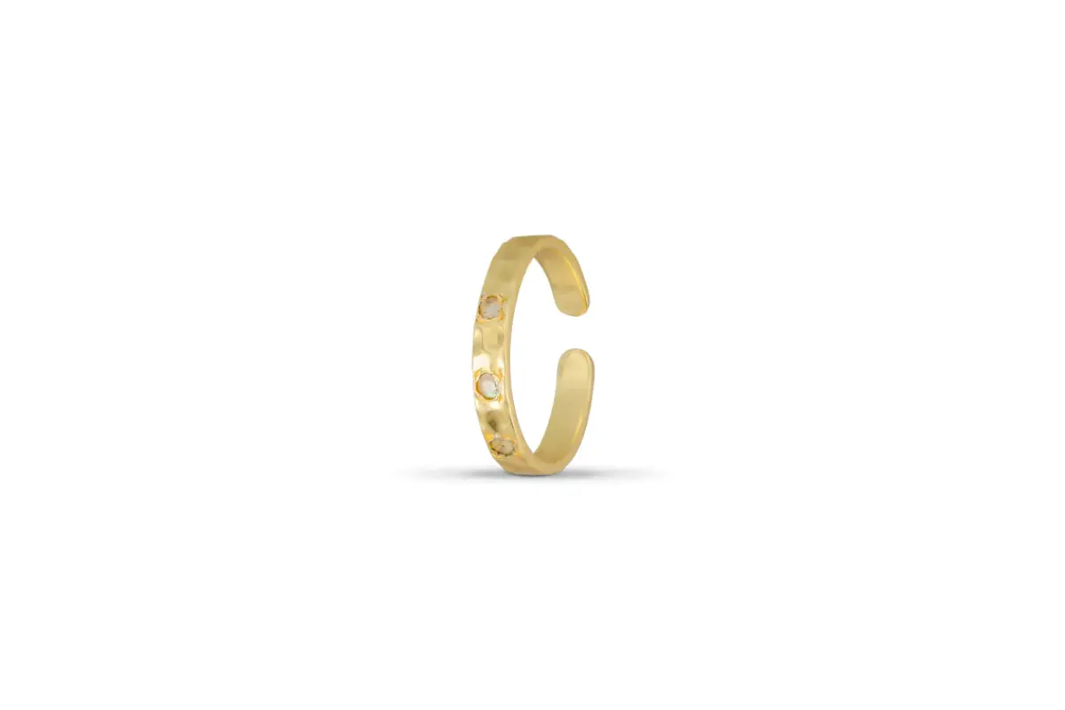 Jewellery & Jewellery Boxes|Jewellery^Nkuku Ratna Labradorite Ring - Gold