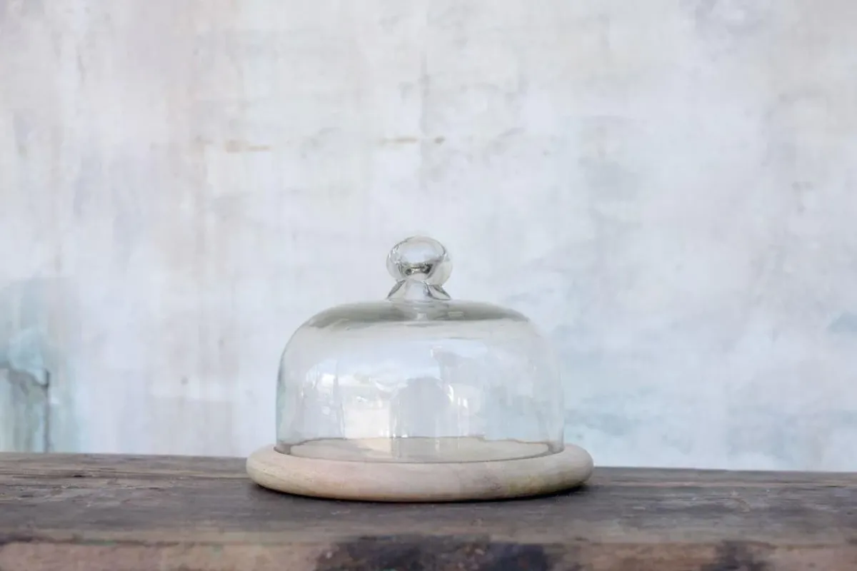 Pantry|Kitchen Storage^Nkuku Recycled Glass Bell Dome - Small