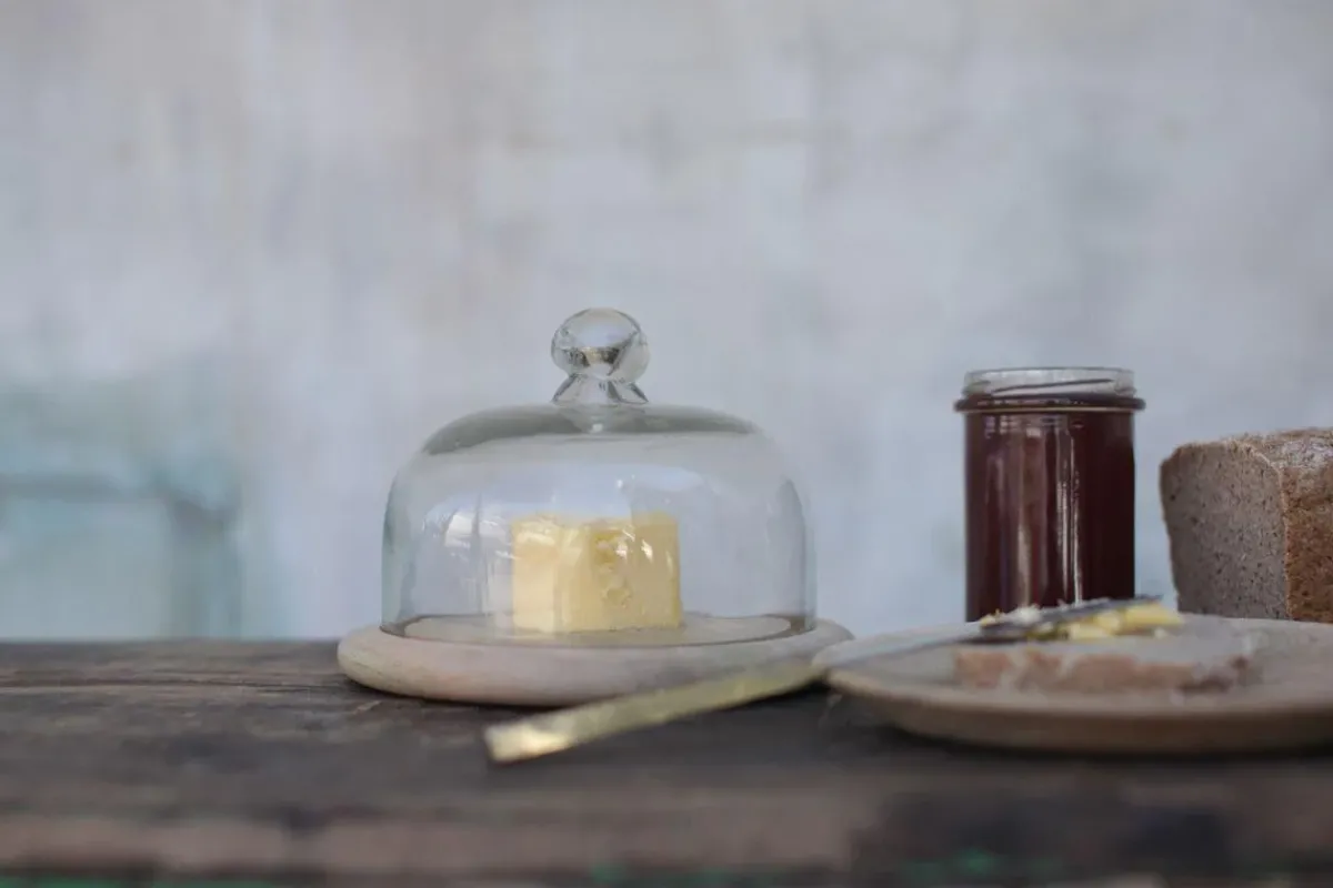 Pantry|Kitchen Storage^Nkuku Recycled Glass Bell Dome - Small