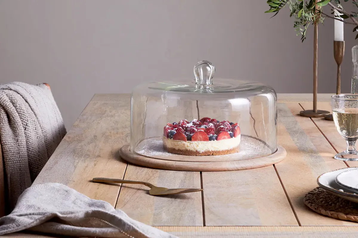 Pantry|Cake Domes & Stands^Nkuku Recycled Glass Cake Dome