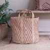 Baskets^Nkuku Renu Jute Basket - Rust & Natural
