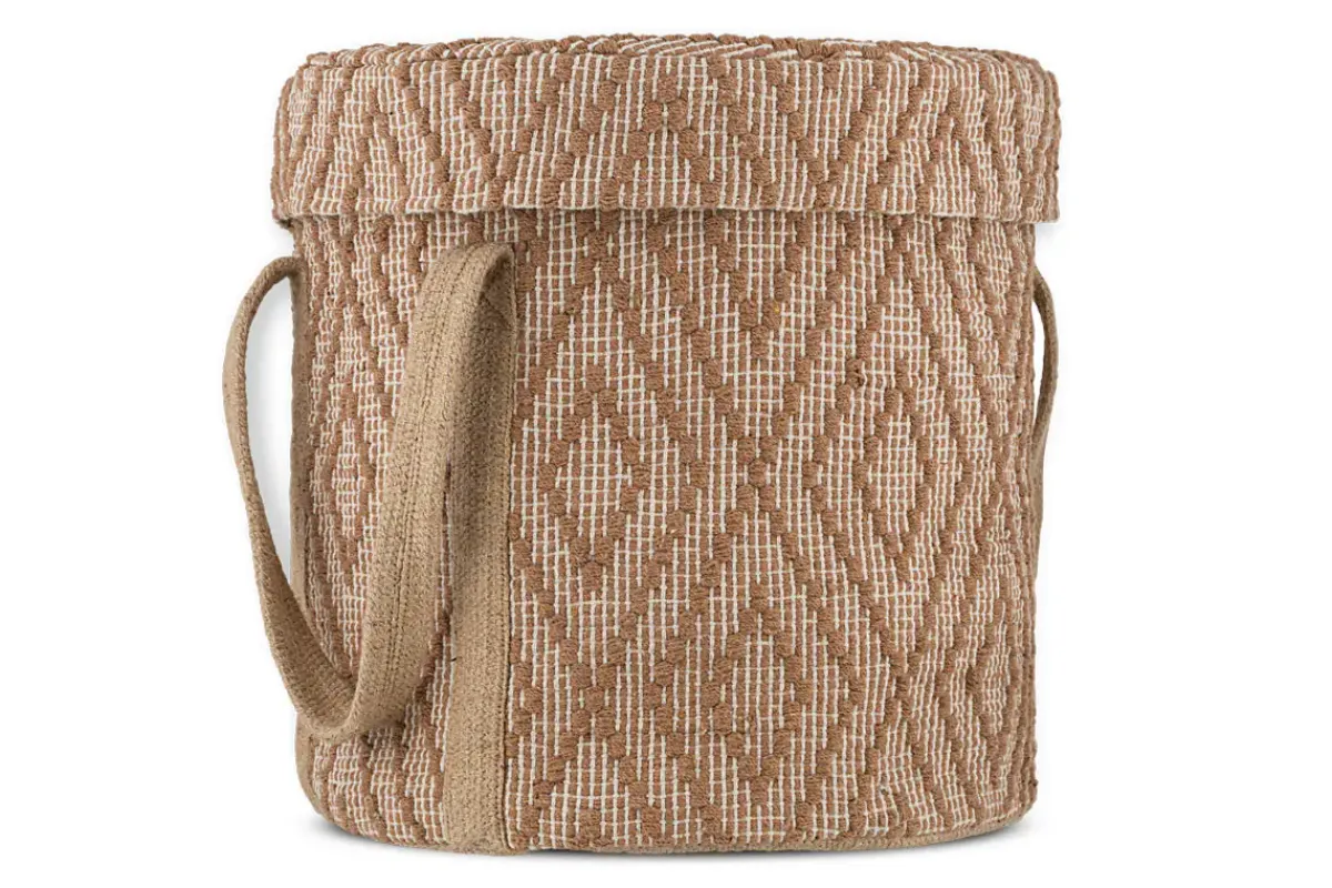 Baskets|Laundry Baskets^Nkuku Renu Jute Laundry Basket - Rust & Natural