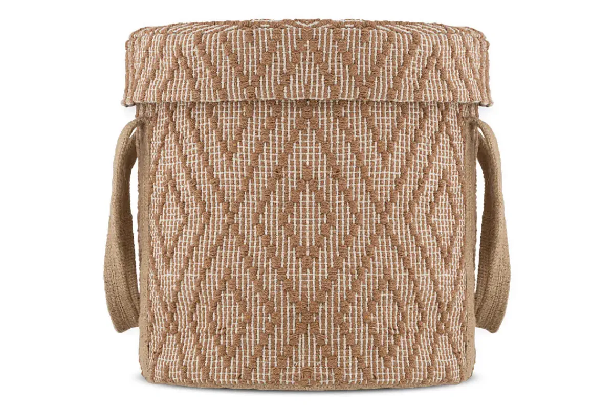 Baskets|Laundry Baskets^Nkuku Renu Jute Laundry Basket - Rust & Natural
