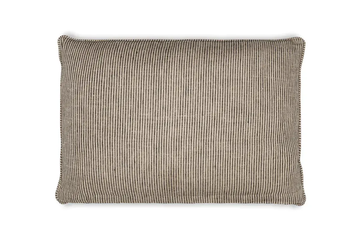 Bedroom Textiles|Cushions^Nkuku Repudi Linen Cushion Cover - Soft Grey