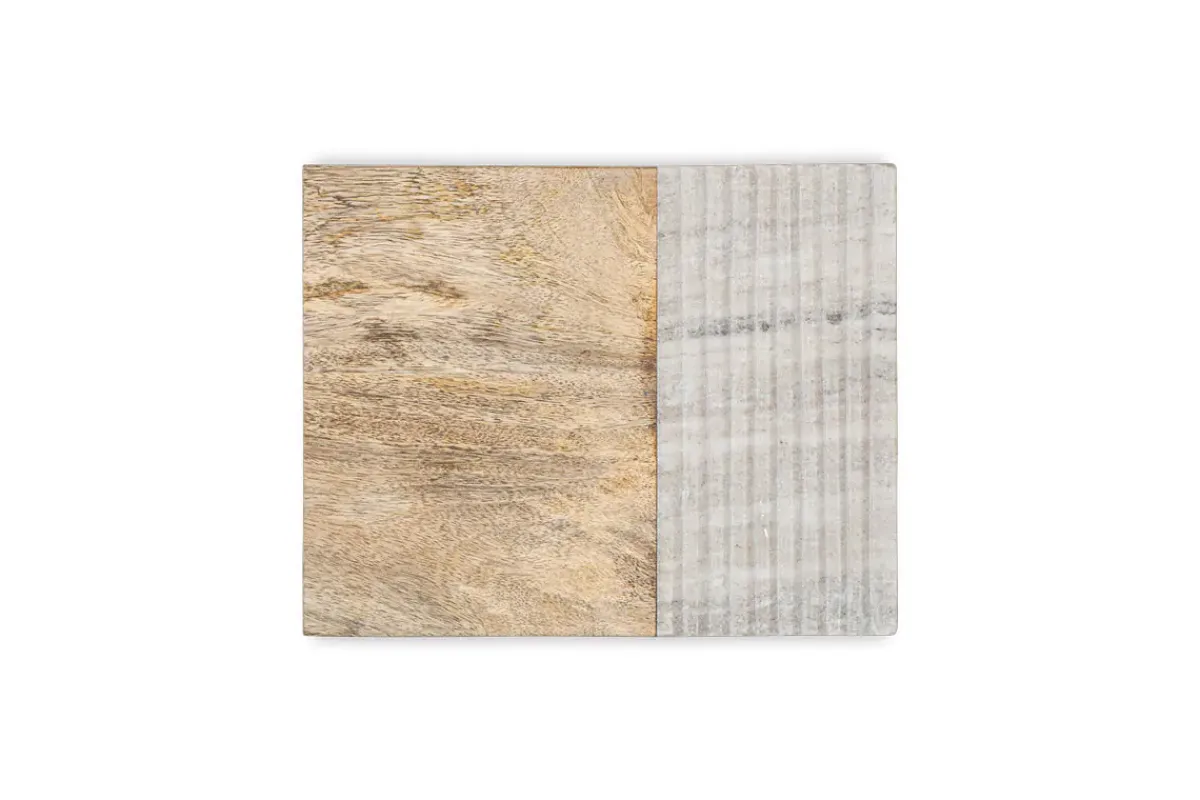 Cheese Board & Knives|Chopping Boards^Nkuku Reyna Chopping Board - Brown Marble
