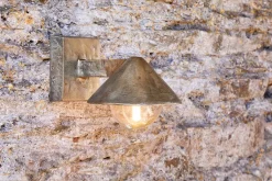 Outdoor Lights^Nkuku Rhya Outdoor Wall Lamp - Antique Brass