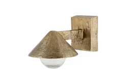 Outdoor Lights^Nkuku Rhya Outdoor Wall Lamp - Antique Brass