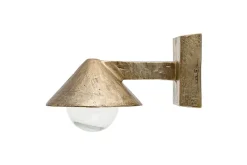 Outdoor Lights^Nkuku Rhya Outdoor Wall Lamp - Antique Brass