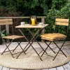 Garden|Garden Tables^Nkuku Rishikesh Reclaimed Wood & Iron Folding Chairs - (Set of 2)