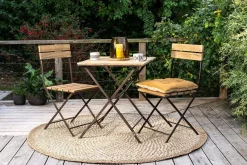 Garden|Garden Tables^Nkuku Rishikesh Reclaimed Wood & Iron Folding Chairs - (Set of 2)