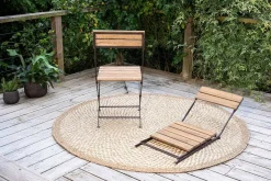 Garden|Garden Tables^Nkuku Rishikesh Reclaimed Wood & Iron Folding Chairs - (Set of 2)
