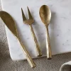 Serving Cutlery|Cutlery^Nkuku Roda Serving Set - Antique Brass (Set of 3)
