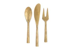 Serving Cutlery|Cutlery^Nkuku Roda Serving Set - Antique Brass (Set of 3)