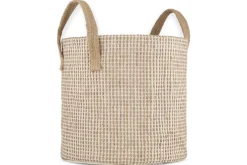 Baskets^Nkuku Rohia Basket - Natural & Cream
