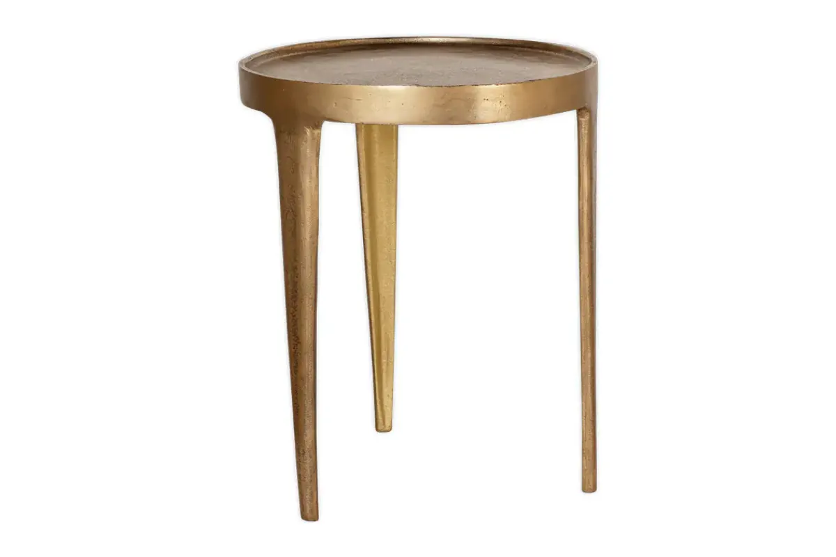 Living|Side Tables^Nkuku Rohia Cast Metal Side Table - Brass