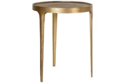 Living|Side Tables^Nkuku Rohia Cast Metal Side Table - Brass