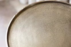 Living|Side Tables^Nkuku Rohia Cast Metal Side Table - Brass