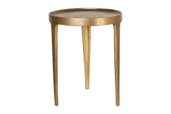 Living|Side Tables^Nkuku Rohia Cast Metal Side Table - Brass