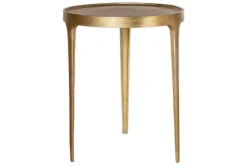 Living|Side Tables^Nkuku Rohia Cast Metal Side Table - Brass