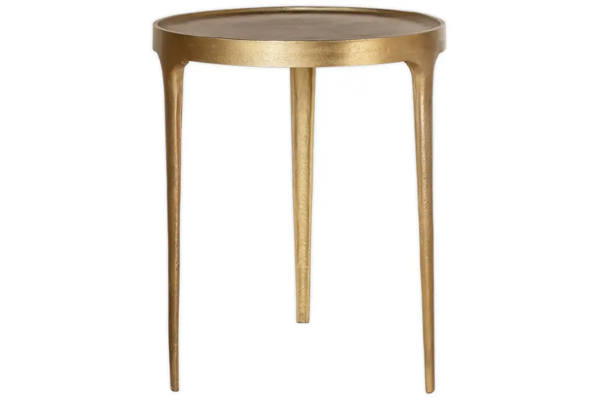 Living|Side Tables^Nkuku Rohia Cast Metal Side Table - Brass