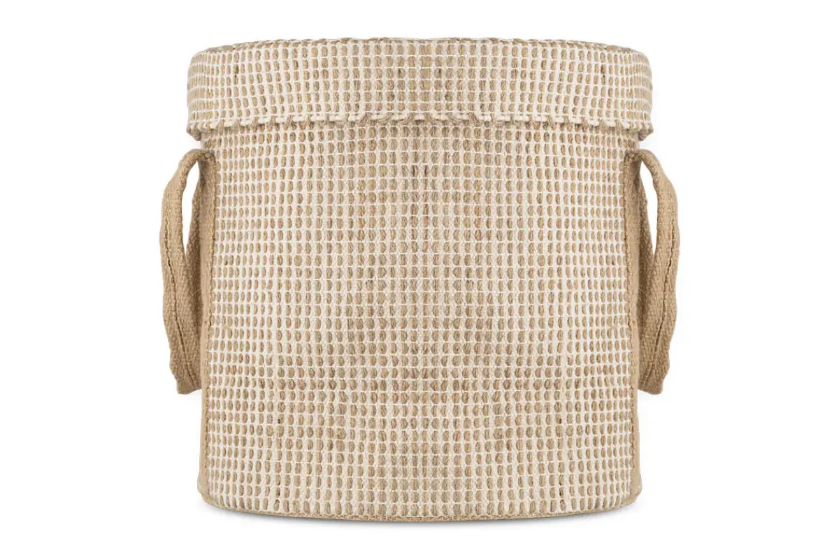 Baskets|Bathroom Accessories^Nkuku Rohia Laundry Basket - Natural & Cream