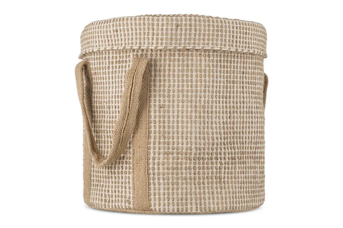 Baskets|Bathroom Accessories^Nkuku Rohia Laundry Basket - Natural & Cream