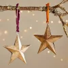 Baubles & Tree Decorations|New Christmas^Nkuku Roshani Star Baubles - Antique Brass (Set of 2)