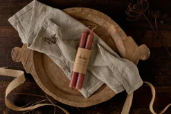 Fireside|Candles^Nkuku ic Soy Blend Dinner Candles - (Set of 2) Rust