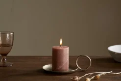 Candles|Candles & Candleholders^Nkuku ic Soy Blend Mini Pillar Candle - Rust