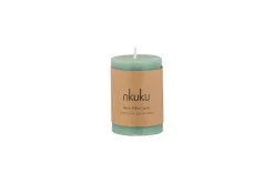 Candles|Candles & Candleholders^Nkuku Rustic Soy Blend Mini Pillar Candle - Sage Green